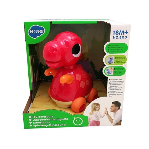 Jucarie Baby dino tyrannosaurus rex cu sunete si lumini, Hola