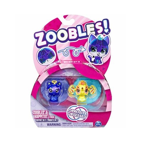 Pachet animalute de transformare Lama si elefant, Zoobles