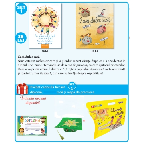 Set 1 de premiere. Clasa pregatitoare, 2025 (Casa, dulce casa)