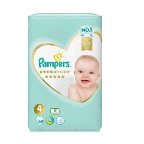Pampers Premium Care Scutece Nr 4 (9-14 kg), 68 buc	