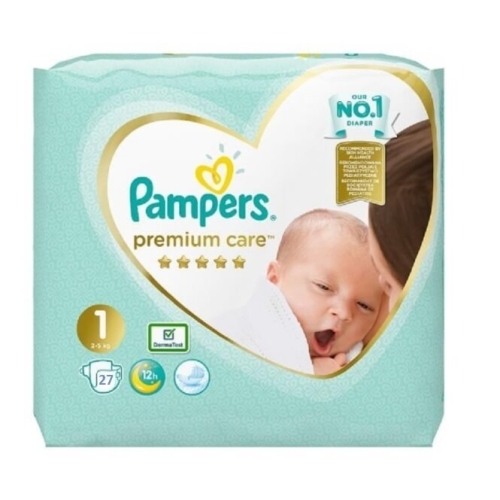 Pachet Pampers Premium Care Scutece Nr 1 (2-5 kg), 27 buc x 4	