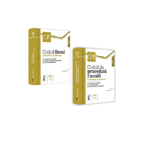 PACHET. Codul de procedura fiscala si Codul fiscal comentat si adnotat cu legislatie secundara si complementara 2023 - Emilian Duca