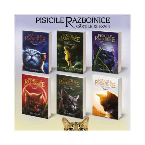 Pachet Pisicile Razboinice. Seria III. Cartile XIII - XVIII - Erin Hunter