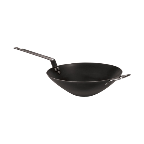 Tigaie tip wok, tabla, diametru 320mm, inaltime 100mm, neagra