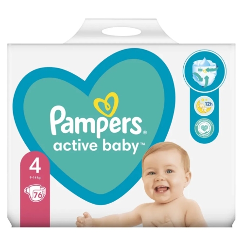 Pampers new baby, nr. 4 Active Baby pentru copii, GIANT PACK, 76 buc, 9-14 kgpe grupdzc.ro✅. Descopera gama copleta de produse la oferte speciale✅!