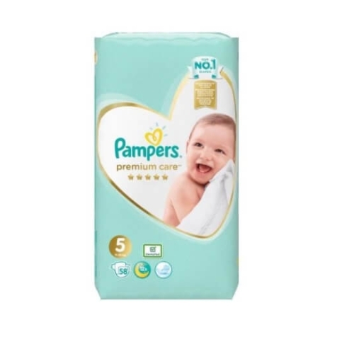 Pampers Premium Care Scutece Nr 5 (11-16 kg), 58 buc	