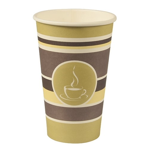 Set 50 pahare hartie, unica folosinta, capacitate 400 ml