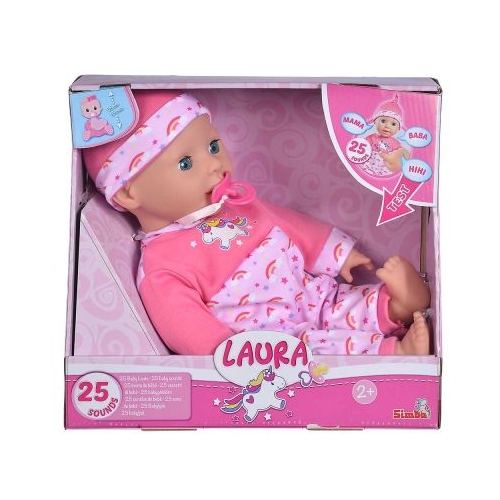 Papusa bebelus Laura cu sunete, Simba Baby