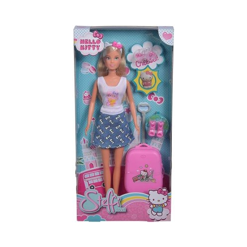 Papusa Steffi si pisica Hello Kitty travel, Steffi Love