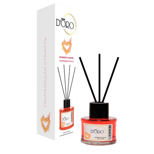 Odorizant camera cu betisoare aroma de Passion, 55 ml, gamma D'ORO