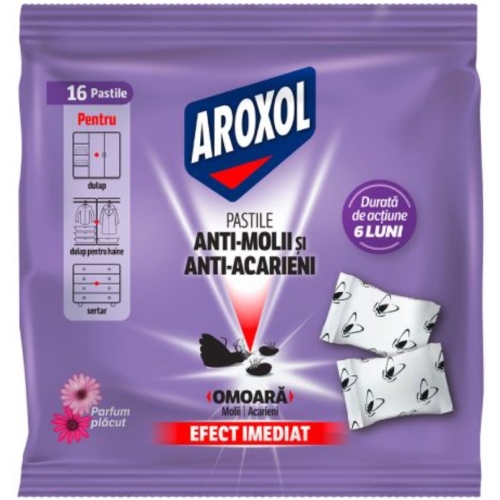 Pastile anti-molii si anti-acarieni, 16 buc, Aroxol