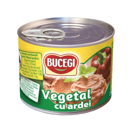 Pate Vegetal cu Ardei, 200 g, Bucegi