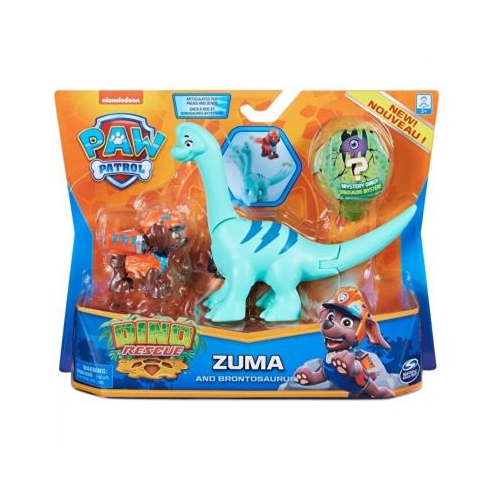 Patrula Catelusilor, Set figurine catelus Zuma si dinozaur Brontosaurus