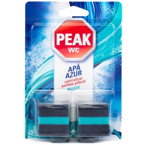 Tablete toaleta, azur marin, 2 x 50 g, Peak wc Odorizant toaleta Peak grupdzc