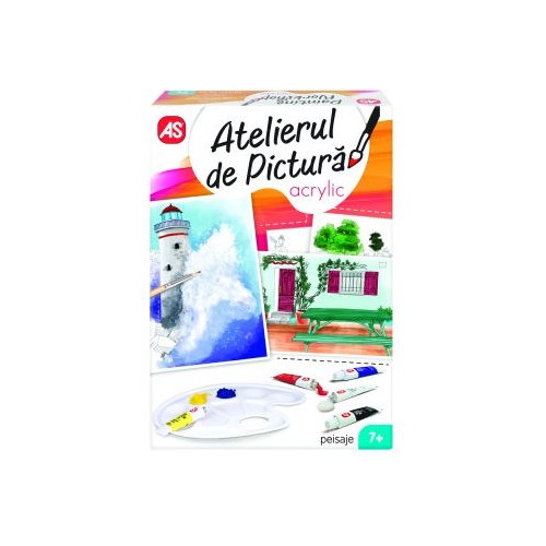 Atelier de pictura acrilic mini peisaje, As games