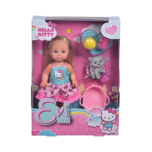 Papusa Evi cu animalut pisica