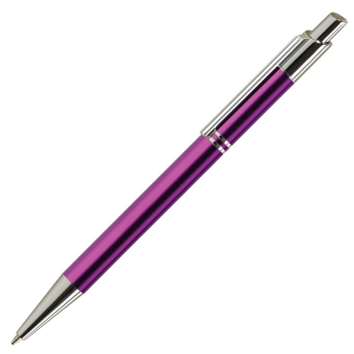 Pix cu bila Office-Cover Tiko, 1.0mm, cu mecanism, pentru personalizare, corp metalic, mov