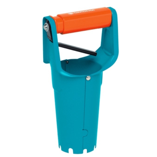 Plantator rasaduri Gardena 03412-20, cu declansator pe maner, otel, cu maner plastic