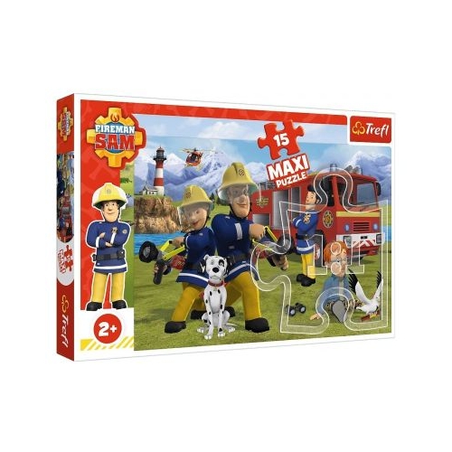 Puzzle pompierul Sam in actiune, 15 piese