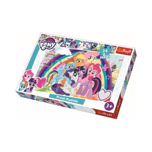 Puzzle ponei fericiti, 24 piese Trefl