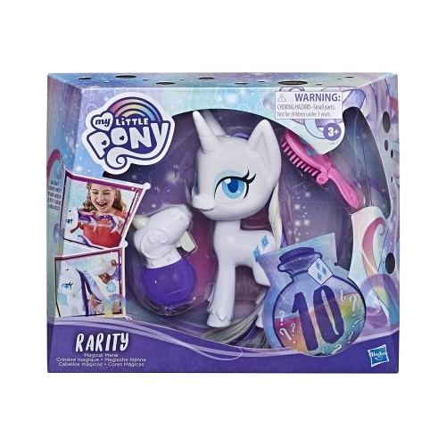 Poneiul magic Rarity cu par care creste si isi schimba culoarea