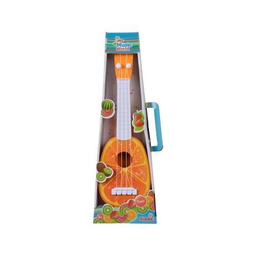 Instrument muzica Ukulele cu design de portocala