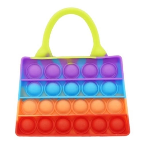 Jucarie antistres din silicon Pop it now and flip Geanta de umar din silicon multicolora , FLIPPY