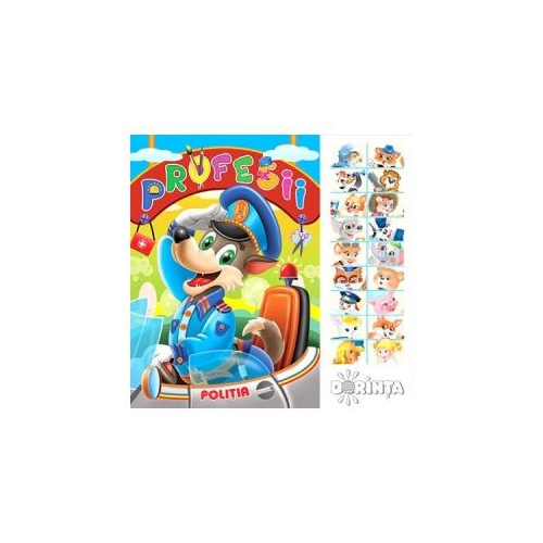 Profesii. Carte cu sunete - Inesa Tautu, Tatiana Varvariuc, editura Dorinta. Carte de povesti pentru copii.