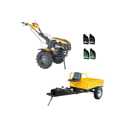 ProGARDEN Pachet Campo 1873 Alpine V2 Motocultor 18CP + RM500T Remorca + 4L Ulei