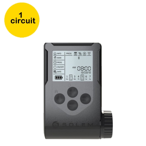 Programator bluetooth pentru irigatii, cu display, Woobee 9V, 1 zona, Solem