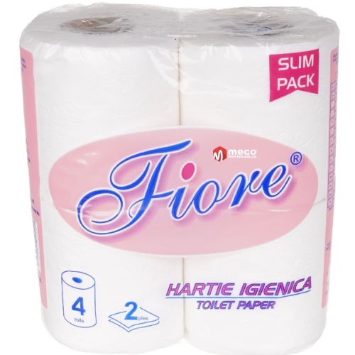 Hartie igienica  Slim Pack 4 role 2 straturi, Fiore