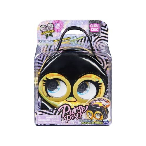Purse Pets Gentuta Micro Pinguin Negru, Spin Master