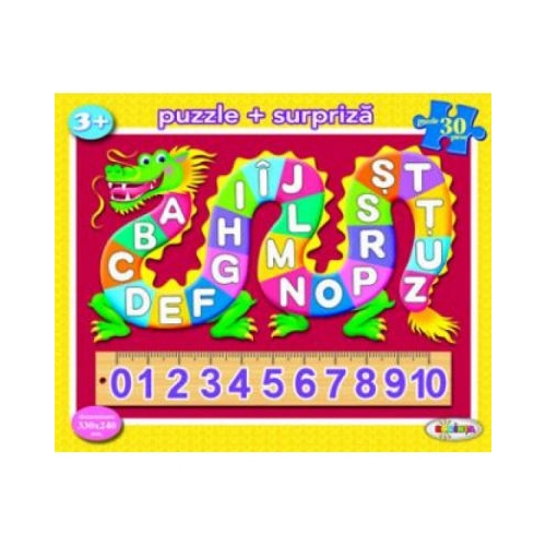 Puzzle ABC +123, editura Dorinta. Puzzle pentru copii.