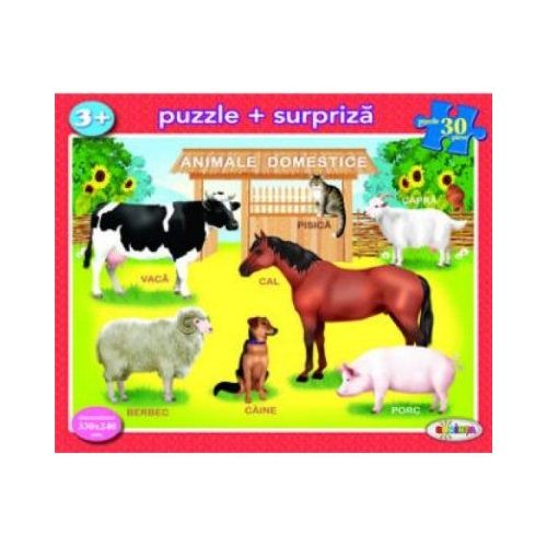 Puzzle Animale domestice, editura Dorinta. Puzzle pentru copii.