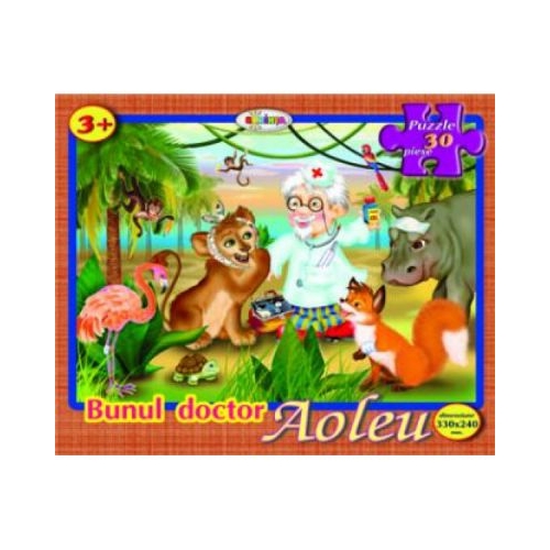 Puzzle Bunul doctor Aoleu, editura Dorinta. Puzzle pentru copii.