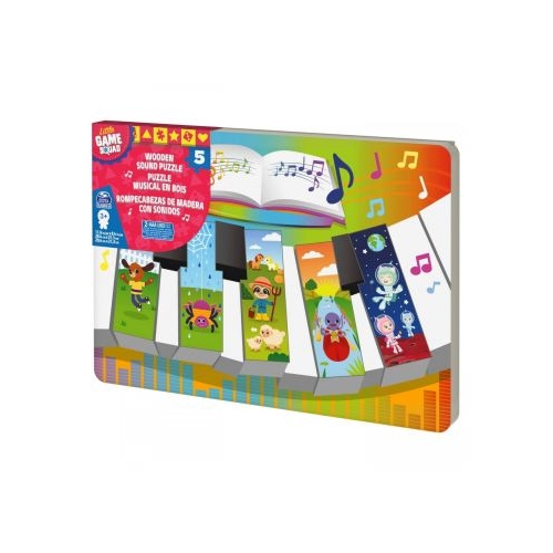 Puzzle din Lemn in forma de Pian cu Sunete, Spin Master