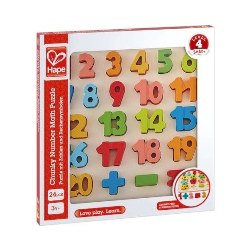 Puzzle Matematica Chunky, 24 piese, HAPE