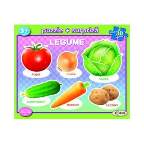 Puzzle Legume, editura Dorinta. Puzzle pentru copii.