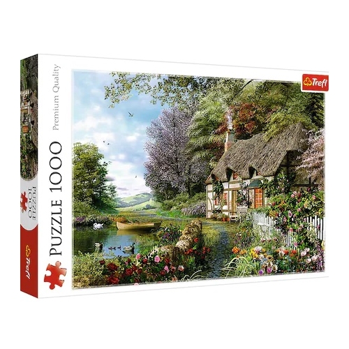 Puzzle Casuta de pe lac, 1000 piese, Trefl