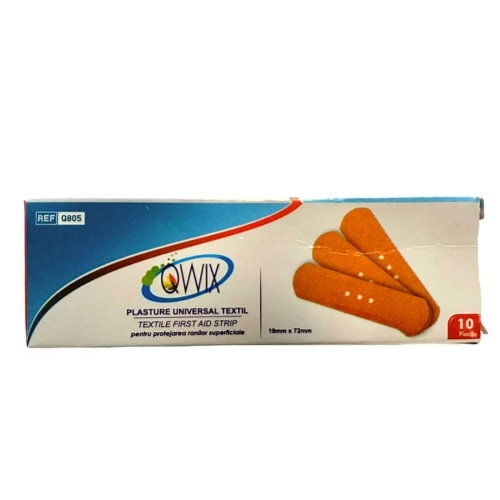 Qwix Plasture Universal textil 99 mm x 72 mm, 10 buc