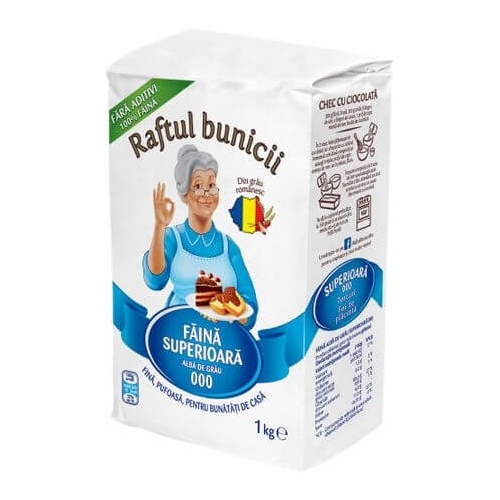Raftul Bunicii Faina alba de grau superioara 000, 1kgpe grupdzc.ro✅. Descopera gama copleta de produse la oferte speciale✅!
