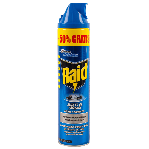 Spray impotriva tantarilor si mustelor, 600 ml, Raid