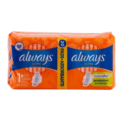 Always Duo absorbante Ultra Normal Plus - 20 buc(20 buc)pe grupdzc.ro✅. Descopera gama copleta de produse la oferte speciale✅!