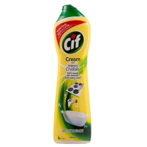 Cif Crema suprafete bucatarie Lemon, 500 ml. Solutie pentru curatat suprafete