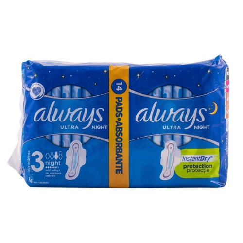 Always night tampoane (14 buc). Produs de igiena personala