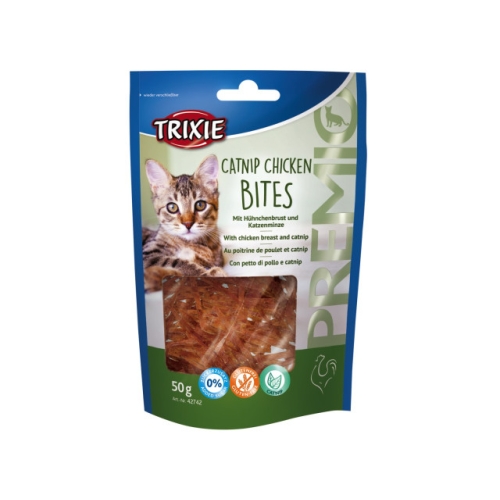 Recompense Pentru Pisici, Premio, Bites Cu Pui Si Catnip, 50 g