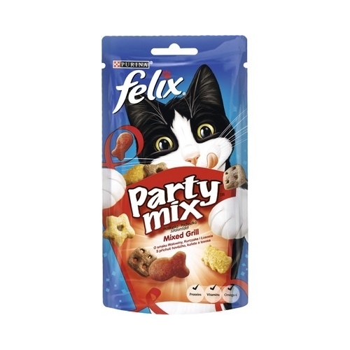 Recompense-pentru-pisici,-Mix-cu-Vita,-Pui,-Somon,-60-g,-Purina-Felix-Party-Mix-Mixed-Grill 