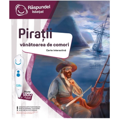 Carte interactiva Piratii. Vanatoarea de comori Raspundel Istetel