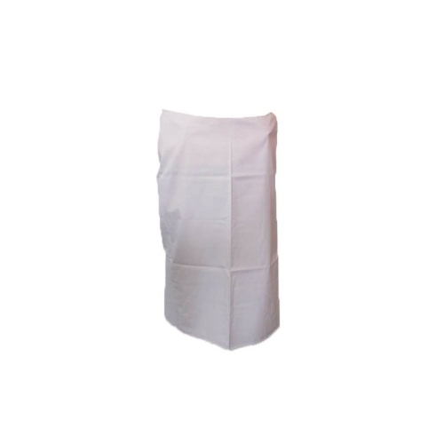 Sort lung, bumbac, culoare alba