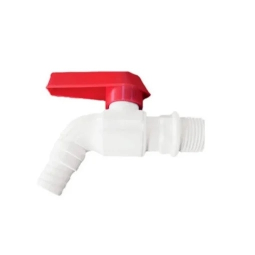 Robinet apa filet interior-interior PLAMIX PVI 1/2 in PVC alb-rosu